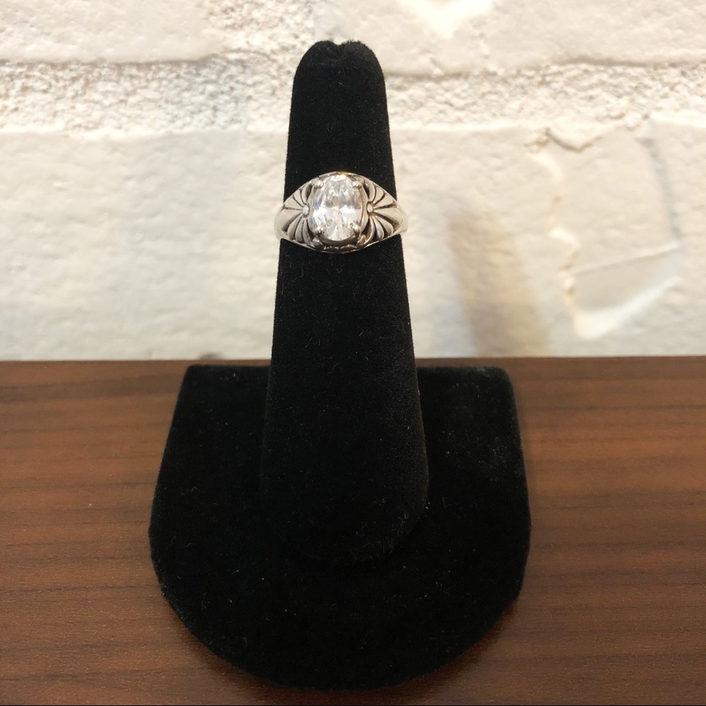 Vintage Kabana Sterling Silver CZ Ring
